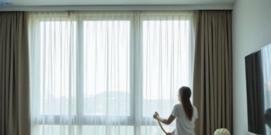 Delicate sheer drape cleaning park-ridge-south Matty Curtain Cleaning